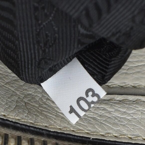 PRADA Logo 2Way Shoulder Hand Bag Glace Calf Leather White Talco 428-082525 - Picture 12 of 16